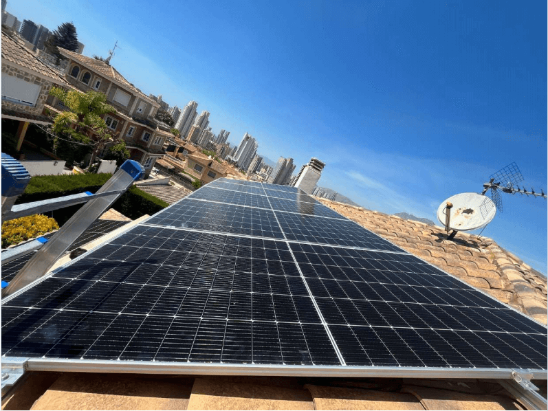 2_ Modulos solar in techo inclinado